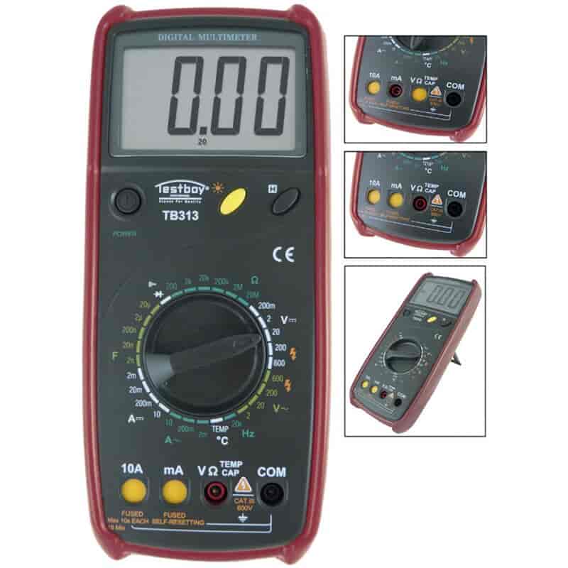 Multimetre til måling af strøm, spænding og modstand mm. - Klik ind og se mere ...