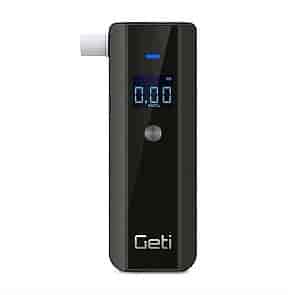 Alkotester breathalyzer alkometer - hurtig promille testGetiElektronik Sort Kend promillen - Denne moderne digitale alkoholtester er designet til personlig brug og er udstyret med den mest moderne type halvledersensor. Enheden er designet til at måle blodpromille, og selvom den ikke er udstyret med en elektrokemisk sensor, opnår den meget nøjagtige resultater. Testerens måleområde er fra 0,00 - 2,00 ‰ BAC med en nøjagtighed på ± 0,08 ‰ BAC.