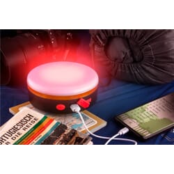 LED solar lamp with IR remote control and powerbank