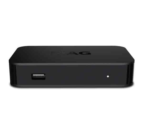 MAG522w3 IPTV Linux mediaplayer 4K HEVC WiFiMAG522w3 is the fifth-generation high-performance Linux-powered set-top box made in the Micro 2 design. The device plays 4K HDR video at 60 fps and supports all modern video codecs, including HEVC.  The device features the Amlogic S905X2 chipset complete with an ARM Cortex-A53 CPU. The device has 1 GB RAM and 4 GB internal storage. The set-top box enables you to achieve performance up to 18,400 DMIPS. MAG522 plays eight-channel Dolby Digital PlusTM audio. Connect your set-top box to a compatible TV or a home theater speaker system to enjoy amazing sound.Infomir