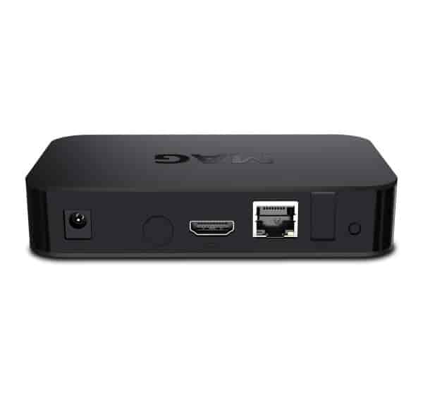 MAG522w3 IPTV Linux mediaplayer 4K HEVC WiFiMAG522w3 is the fifth-generation high-performance Linux-powered set-top box made in the Micro 2 design. The device plays 4K HDR video at 60 fps and supports all modern video codecs, including HEVC.  The device features the Amlogic S905X2 chipset complete with an ARM Cortex-A53 CPU. The device has 1 GB RAM and 4 GB internal storage. The set-top box enables you to achieve performance up to 18,400 DMIPS. MAG522 plays eight-channel Dolby Digital PlusTM audio. Connect your set-top box to a compatible TV or a home theater speaker system to enjoy amazing sound.Infomir