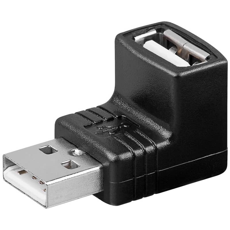 USB Vinkelstik 90 graders Hi-Speed USB 2.0 480 Mbit/sgoobayUSB kabler Sort Denne innovative adapter giver dig mulighed for at tilslutte dine USB-enheder i en vinkel, der er perfekt til brug på trange steder. 90-graders vinkel USB-adapteren gør det nemt at tilslutte dine USB-enheder til din computer eller andre USB-enheder. Hi-Speed USB 2.0 vinkeladapter. USB 2.0-han (Typ A) > USB 2.0 hun (Typ A) 90 grader. USB Vinkelstik 90 graders Hi-Speed USB 2.0 480 Mbit/sgoobayUSB kabler Sort Denne innovative adapter giver dig mulighed for at tilslutte dine USB-enheder i en vinkel, der er perfekt til brug på trange steder. 90-graders vinkel USB-adapteren gør det nemt at tilslutte dine USB-enheder til din computer eller andre USB-enheder. Hi-Speed USB 2.0 vinkeladapter. USB 2.0-han (Typ A) > USB 2.0 hun (Typ A) 90 grader.