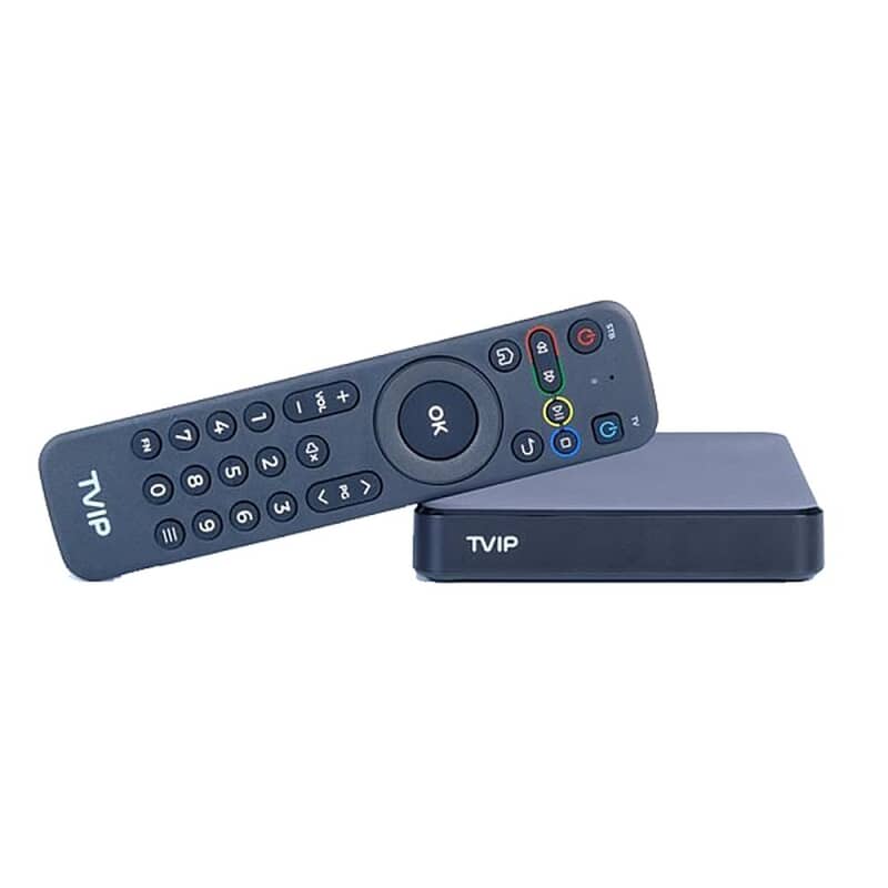 TVIP 605 SE S-Box IPTV 4K HEVC HD Multimedia Stalker IPTV Stream boxTVIP 605SE is an IPTV device with options to run both Linux or Android OS. Supports full 4K video, 2.4G and 5G wifi, HEVC and much more.TVIP S-Box v.605-SE is the latest development from TVIP, which combines the maximum of technical possibilities and integrated WiFi. The TVIP S-Box v.605 SE console meets all modern requirements for a multimedia device, including support for streaming media, video on demand (VoD), playback of high-quality digital channels, as well as access to OTT content (YouTube, Picasa, online cinema, weather forecast, social networks and others) and even includes a web browser. Supports TVIP, IPTVPORTAL, Stalker, HTML5/JS portals. Amlogic S905X quad core 2GHz, 8 GB flash.1 GB RAMTVIP TVIP 605 SE S-Box IPTV 4K HEVC HD Multimedia Stalker IPTV Stream boxTVIP 605SE is an IPTV device with options to run both Linux or Android OS. Supports full 4K video, 2.4G and 5G wifi, HEVC and much more.TVIP S-Box v.605-SE is the latest development from TVIP, which combines the maximum of technical possibilities and integrated WiFi. The TVIP S-Box v.605 SE console meets all modern requirements for a multimedia device, including support for streaming media, video on demand (VoD), playback of high-quality digital channels, as well as access to OTT content (YouTube, Picasa, online cinema, weather forecast, social networks and others) and even includes a web browser. Supports TVIP, IPTVPORTAL, Stalker, HTML5/JS portals. Amlogic S905X quad core 2GHz, 8 GB flash.1 GB RAMTVIP
