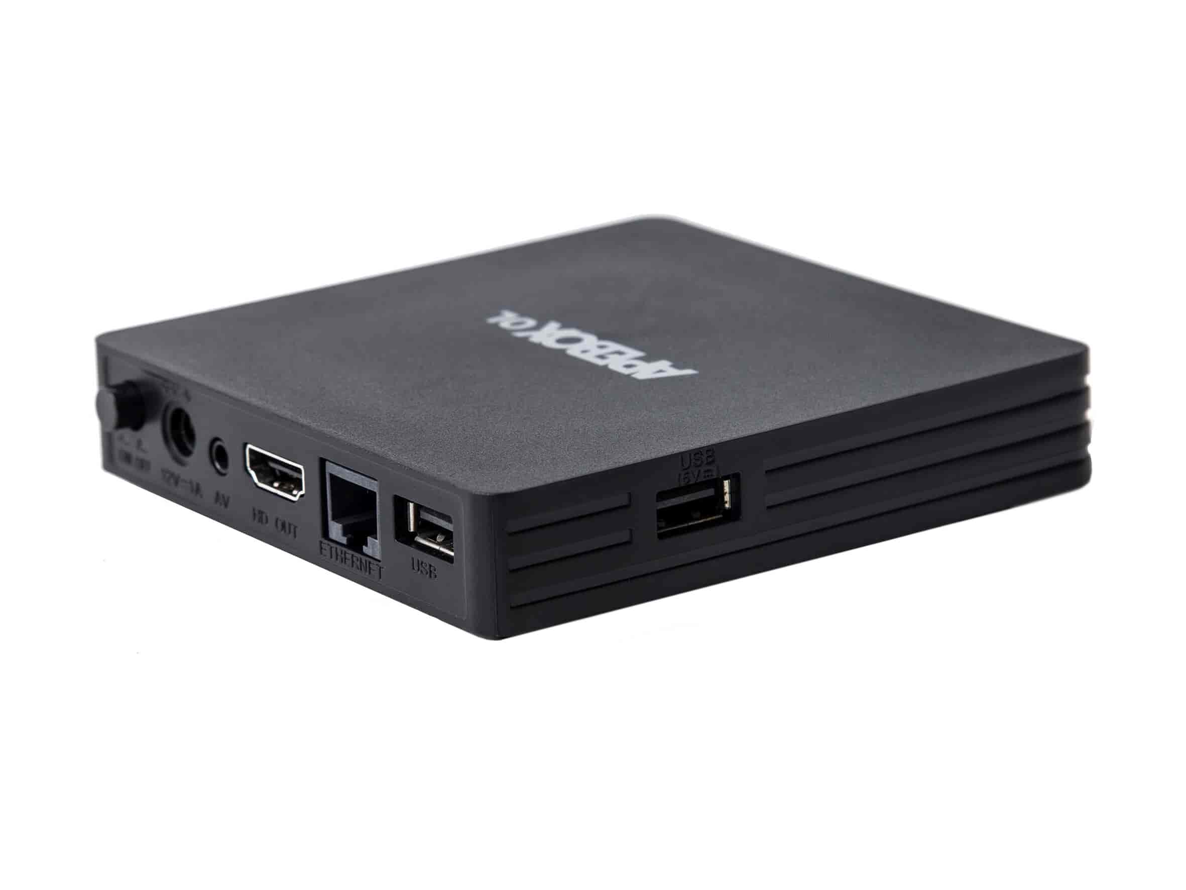 Apebox OL - 4K UHD IPTV box media streamer (Stalker, Xtream,M3U)Apebox OL IPTV is a powerful, stable, fast and user-friendly Linux OTT UHD 2160p IPTV receiver. It supports HDR10 HLG 10 bit H.265 and is ideal for those looking for a simple but effective IPTV Full 4K multimedia receiver at an affordable and absolutely fair price. Multi TV protocol allows processing of Stalker, Xtream and M3U. Dual WiFi, 100 Mbps LAN, HDR10HLG, H.265,VP9, 8 GB Flash, 1 GB DDR3, USB2.0. With a nice new easy-to-use remote control.Apebox OL effortlessly connects to a wide range of streaming services, giving you access to an extensive library of entertainment options. From popular video-on-demand platforms to live TV broadcasts, this versatile device caters to all your streaming needs, offering an extensive selection of channels and shows at your fingertips - supports Stalker, Xtream, M3U.Apebox