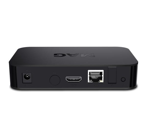 DEMO - MAG522w3 Linux IPTV mediaplayer 4K HEVC WiFiInfomirBrugt - Demo Sort DEMOVARE - HAR VÆRET TIL BESIGT HOS KUNDE - 100% OK.MAG522w3 Wi-Fi er den femte generations højtydende Linux-drevne set-top-boks lavet i Micro 2-designet. Enheden afspiller 4K HDR-video ved 60 fps og understøtter alle moderne video-codecs, inklusive HEVC. MAG522 har Amlogic S905X2-chipsættet komplet med en ARM Cortex-A53 CPU. Enheden har 1 GB RAM og 4 GB internt lager. Set-top-boksen giver dig mulighed for at opnå ydeevne op til 18.400 DMIPS. MAG522 afspiller otte-kanals Dolby Digital PlusTM-lyd. Tilslut din set-top-boks til et kompatibelt tv eller et hjemmebiografhøjttalersystem for at nyde fantastisk lyd.