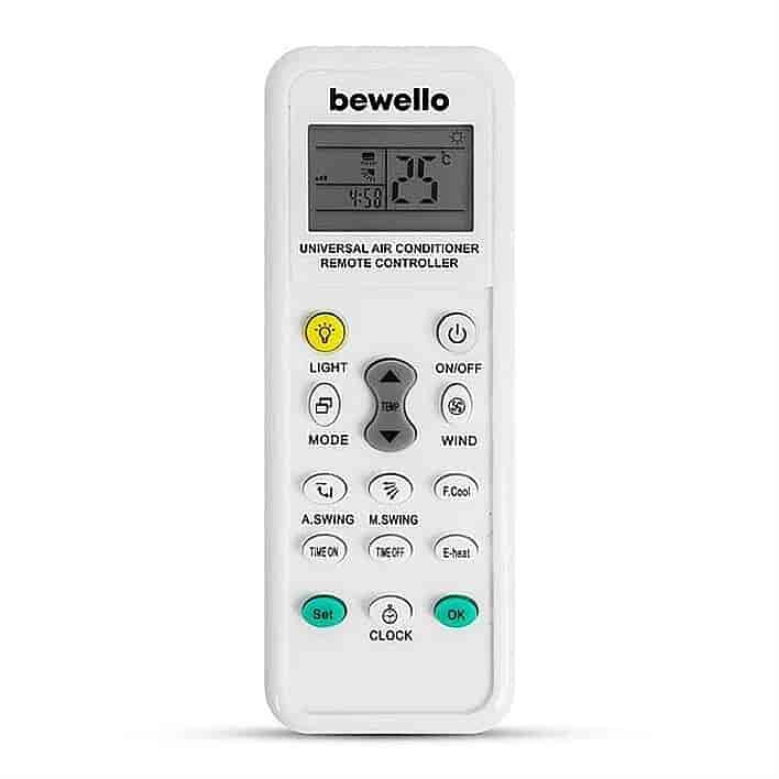 Universal remote control for heat pump - air conditioningUniversal remote control that fits almost all heat pumps and air conditioning systems. An excellent solution if your original remote control is lost or damaged. Learning is easy as the remote control only needs to be set to the correct code according to the accompanying code list. The remote control is compatible with a wide range of heat pump manufacturers, including Gree, Midea, Hisense, Hitachi, Panasonic, Fujitsu, Sharp,Daikin,Whirlpool, Electrolux, Sanyo, Mitsubishi, LG, Samsung and Toshiba. Note that the original remote control is not necessary to pair the remote control with your heat pump. Simple and convenientN.A.