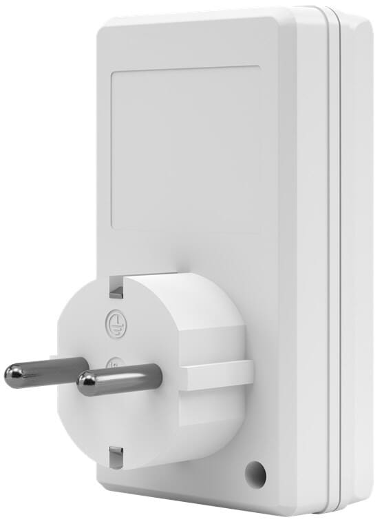 Fjernbetjent stikkontakt - 230V - 1100 W.goobayTænd/sluk ure Hvid Fjernbetjent stikkontakt i sæt med stikkontakt og fjernbetjening. Den fjernbetjente stikkontakt er en sikker og bekvem løsning til at styre en indendørs elektrisk enhed eller lampe med maksimalt 1100 W. En fjernbetjent stikkontakt er særligt velegnet til svært tilgængelige indendørs områder og er nemt installeret (dansk vejledning medfølger). Rækkevidden er op til 30 meter. Betjen dine lamper fra sofaen med et enkelt tryk.