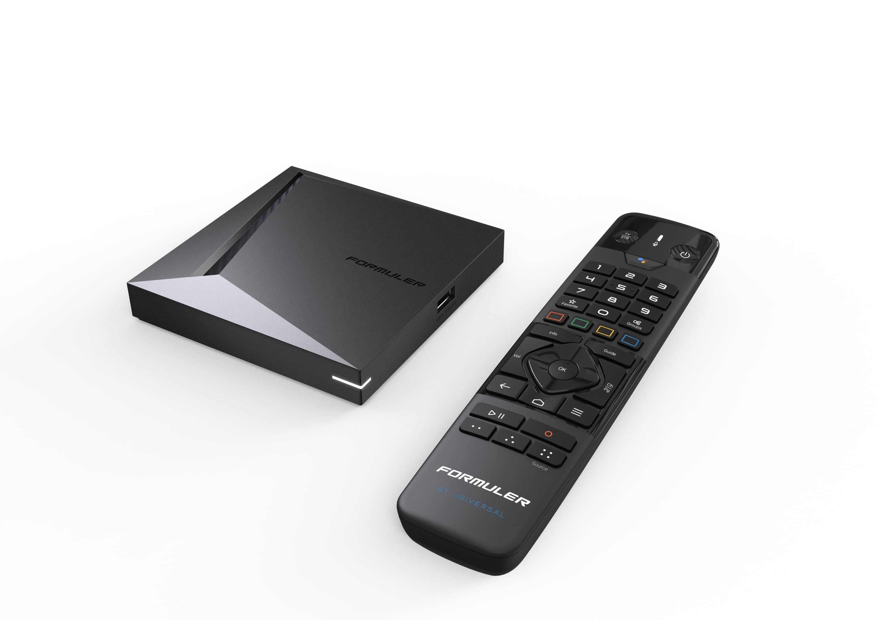 Formuler Z11 Pro Max BT1Formuler Z11 Pro Max BT1 Edition is a powerful 4K smart multimedia IPTV receiver. The Formula Z11 Pro 4K runs on the Android 11 operating system and brings some new features such as MYTVOnline 3 Media Viewing Client, Wifi 6, 1GB LAN and its RealTek RTD1319C CPU. The Z11 Pro Max BT1 Edition also has a Mali-G57 MC1 GPU, as well as 4 GB DDR4 RAM memory and 32 GB eMMC Flash. The storage space can be easily and conveniently expanded using a micro SD card. HDR compatibility allows you to receive a larger color spectrum and therefore reproduce very realistic color images. The dual-band 2x2 AC WiFi module can also play internet content. This exclusive BT1 version of the Formuler Z11 Pro Max is not just an upgrade, it is a technological leap that sets a new standard for streaming devices.Formuler