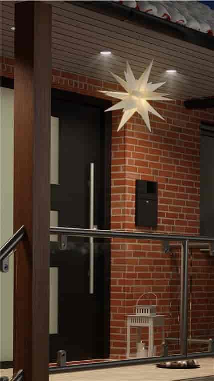 LED Christmas star 3D, Ø 56 cm, 4.5 V external transformer, indoors and outdoorsCreate a magical atmosphere in your home or outdoor area with our 3D LED poinsettia. This beautifully designed outdoor star has a diameter of 56 cm and comes with a practical 4.5-V outdoor transformer that ensures safe and reliable operation. The star is equipped with a handy timer function that allows you to set it to light up for 6 hours and then turn off automatically for 18 hours. This makes it easy to save energy and extend the lifetime of the star's LED lighting. The warm white glow with a color temperature of 3000 K creates a cozy and festive atmosphere, perfect for Christmas decorations both indoors and outdoors.goobay