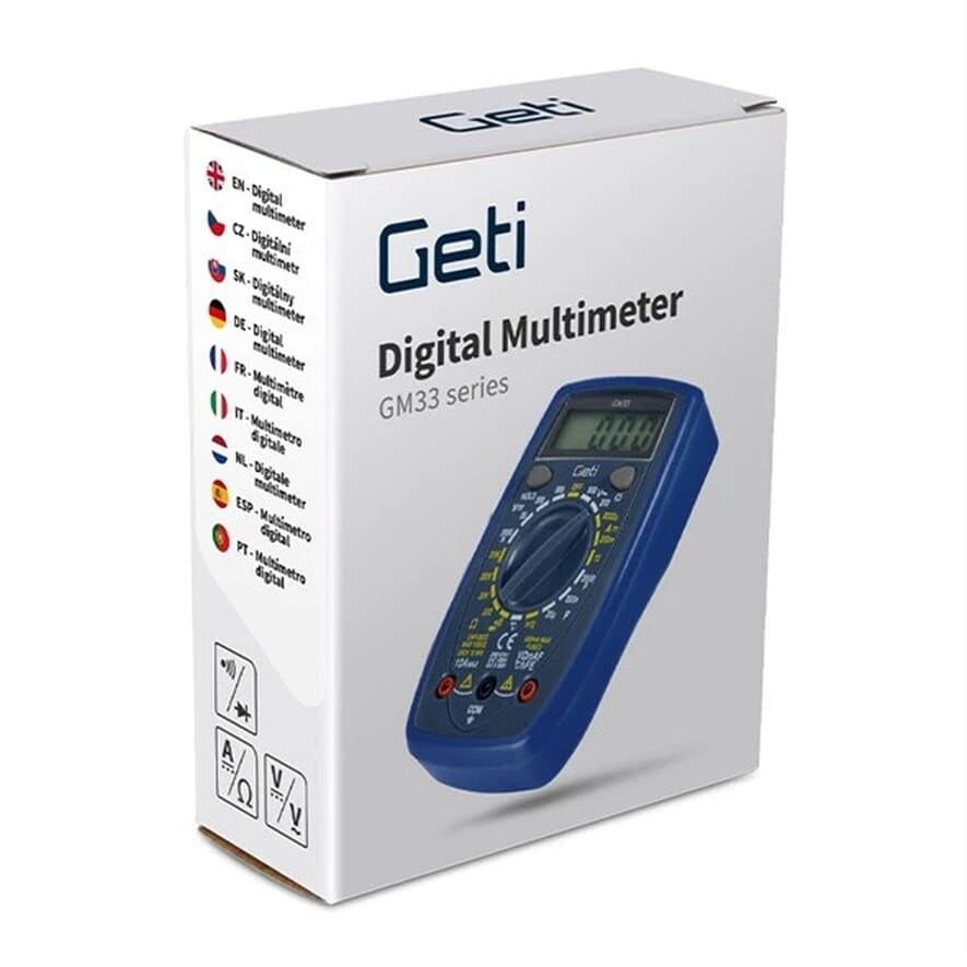Multimeter GM33B, kompakt multimeter, mål spænding, strøm og modstand