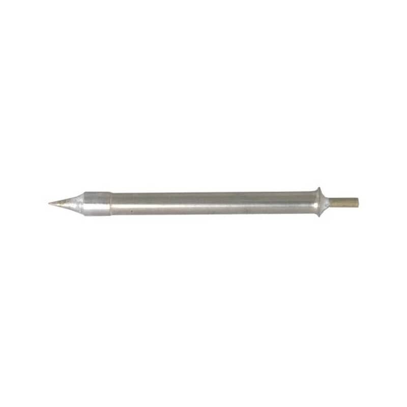 Loddespids til USB loddekolbeN.A.Loddekolbe - loddestation Sølv Ekstra loddespids passende til loddekolbe (Varenr. 98616 og 98719).Diameter Ø1.4/3.5mm. Længde 40/47 mm. Regelmæssig kontrol, rengøring og udskiftning af slidte eller oxiderede spidser anbefales for at bevare effektiviteten af loddearbejdet og sikre pålidelige resultater, især ved finere elektronikarbejde Loddespids til USB loddekolbeN.A.Loddekolbe - loddestation Sølv Ekstra loddespids passende til loddekolbe (Varenr. 98616 og 98719).Diameter Ø1.4/3.5mm. Længde 40/47 mm. Regelmæssig kontrol, rengøring og udskiftning af slidte eller oxiderede spidser anbefales for at bevare effektiviteten af loddearbejdet og sikre pålidelige resultater, især ved finere elektronikarbejde