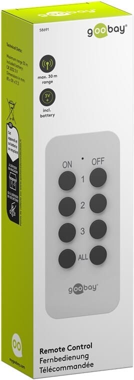 Erstatningsfjernbetjening til fjernstyret stikkontaktgoobayTænd/sluk ure Hvid Denne fjernbetjening passer perfekt til vores fjernstyrede stikkontakter med varenummer 98769 og 98791. Med en rækkevidde på op til 30 meter kan du betjene dine lamper og elektroniske enheder med lethed, selv fra sofaen!