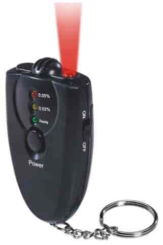 Alcohol tester with red LED...