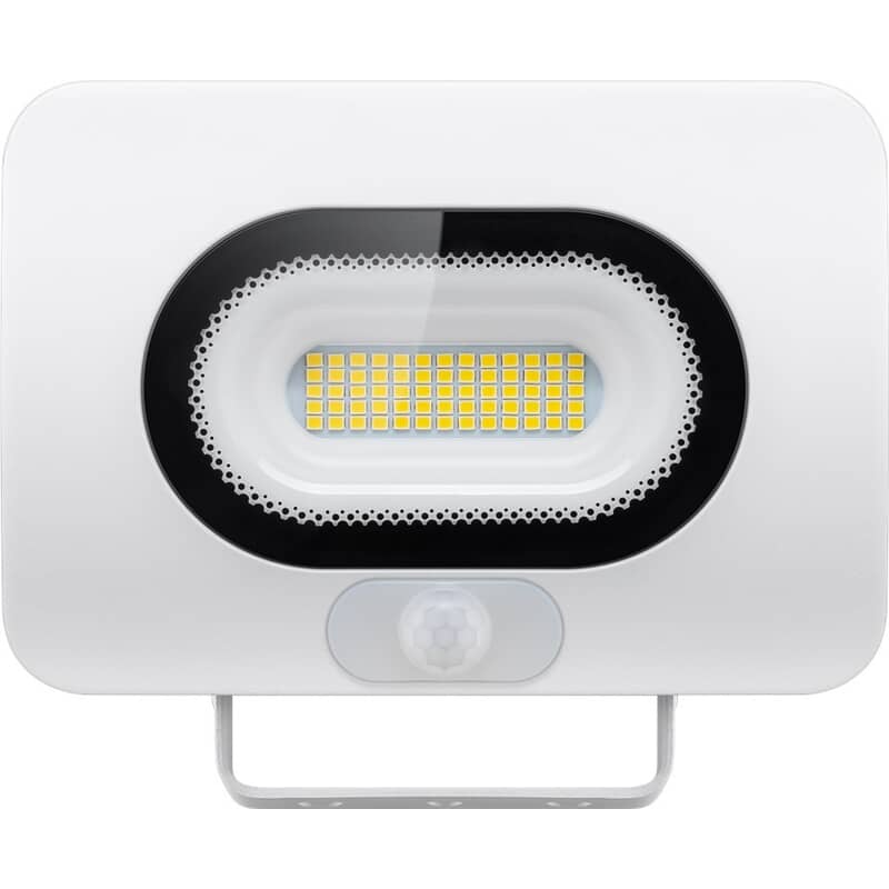 LED outdoor spotlight, 30 W, slim design, with motion detectorModern lighting solution with PIR sensor for house entrances, garages, carports and access roads. Extremely flat design, ground-breaking design and high energy efficiency. Very long service life thanks to integrated, non-replaceable LED lamp. Delivers a very sharp, neutral white light with a large beam angle of 110°. IP64 sealed. PIR motion sensor. Must be installed by an authorized electrician. LIMITED QUANTITY.goobay LED outdoor spotlight, 30 W, slim design, with motion detectorModern lighting solution with PIR sensor for house entrances, garages, carports and access roads. Extremely flat design, ground-breaking design and high energy efficiency. Very long service life thanks to integrated, non-replaceable LED lamp. Delivers a very sharp, neutral white light with a large beam angle of 110°. IP64 sealed. PIR motion sensor. Must be installed by an authorized electrician. LIMITED QUANTITY.goobay