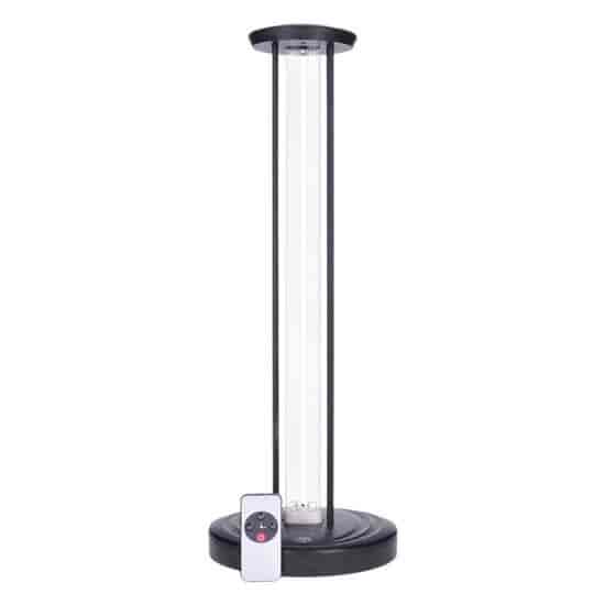 Solight GL05-38N Ozone-Free Portable UV-C Lamp for Efficient DisinfectionThis portable, ozone-free UV lamp offers an efficient solution for cleaning and disinfecting homes, offices, schools, and public spaces. Using powerful UV-C light, the UV lamp effectively eliminates viruses, bacteria, mold, and dust mites within minutes - up to 3000 times faster than chlorine and 25 times more efficient than chloric acid. It covers areas up to 40m² and features a timer with 15, 30, and 60-minute intervals. With a remote control range of 15 meters and a wavelength of 260 nm, it ensures safe, ozone-free disinfection.Solight