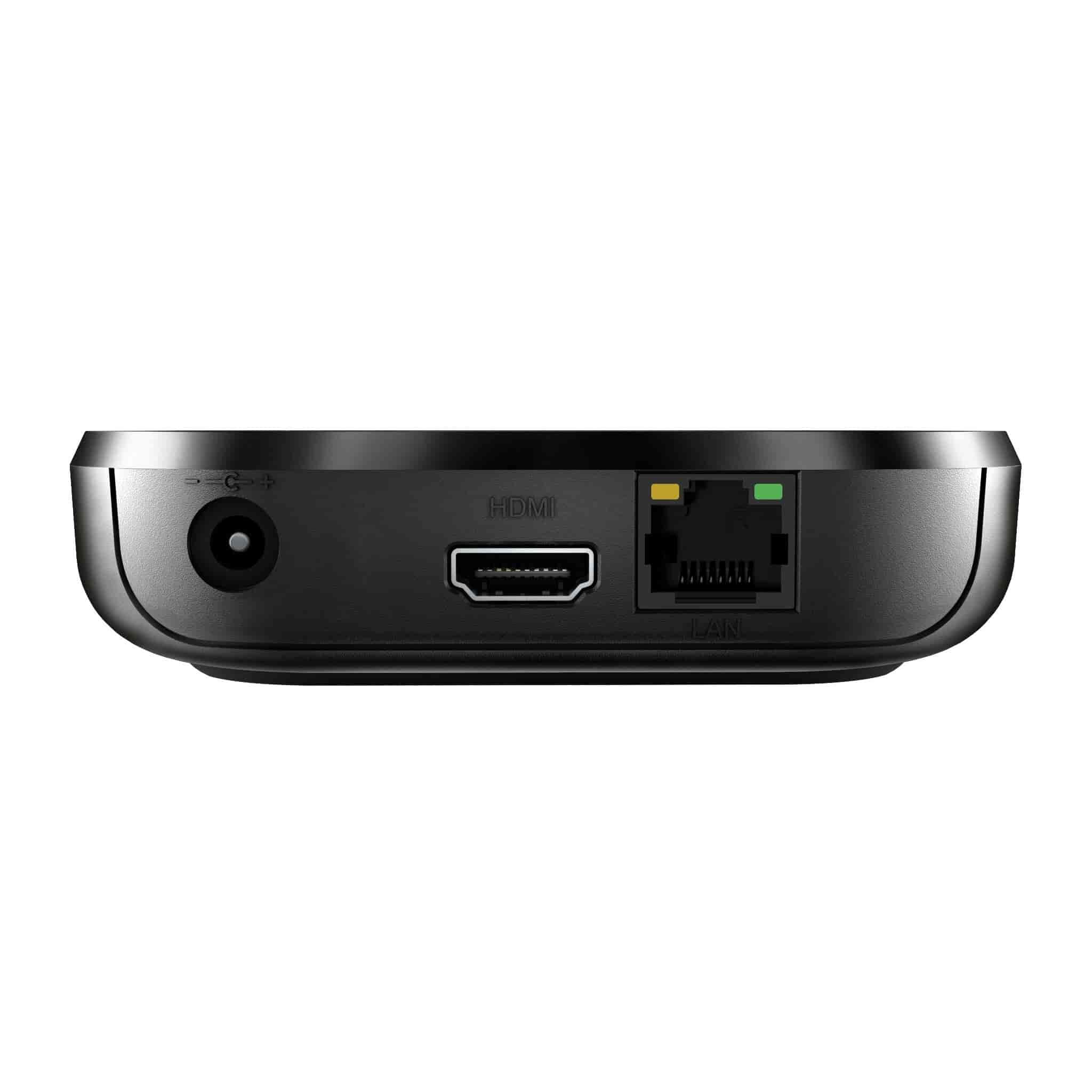 MAG524 4K-compatible Linux IPTV Set-top BoxMAG524 is a generation of Linux-based IPTV set-top boxes with UHD resolution and HEVC support. It comes with the Amlogic S905X2 chipset and ARM Cortex-A53 CPU, 1 GB of RAM, and 4 GB of flash memory, providing enough capacity to store and play high-quality videos. Thanks to the HEVC codec, network load is reduced even when streaming 4K content. The set-top box runs on Linux OS and is equipped with HDMI 2.1, Ethernet (100 Mbps), USB 2.0, USB 3.0, and supports various media formats. NOTE: Limited stock available.Infomir