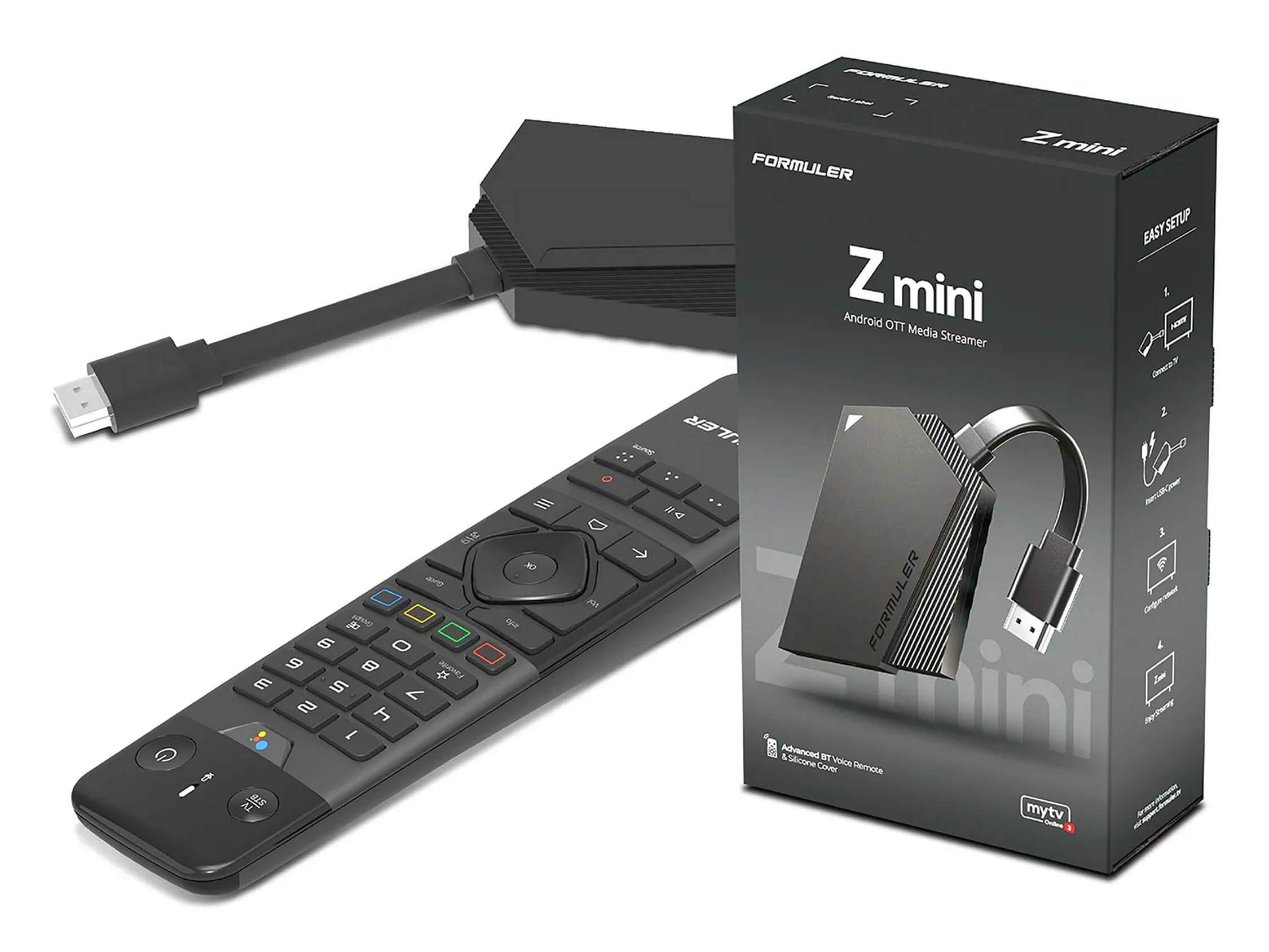 Formuler Z Mini Android 12 4K Multimedia Player-Ultimativ underholdning til dit hjemFormulerFormuler Oplev ultimativ underholdning med Formuler Z Mini Android 12 4K UHD! Denne kraftfulde medieafspiller har 2GB RAM, 8GB flashlager og understøtter 4K Ultra HD ved 60fps. Udstyret med Android 12, dual-band WiFi og Bluetooth 5.0 tilbyder den hurtig navigation og problemfri streaming. Den medfølgende Bluetooth-fjernbetjening giver nem kontrol, og HDMI-forbindelsen sikrer enkel opsætning. Understøtter avancerede videoformater som AV1 og H.265. Perfekt til streaming, gaming og apps. Køb Formuler Z Mini og forvandl dit TV til et smart mediecenter!