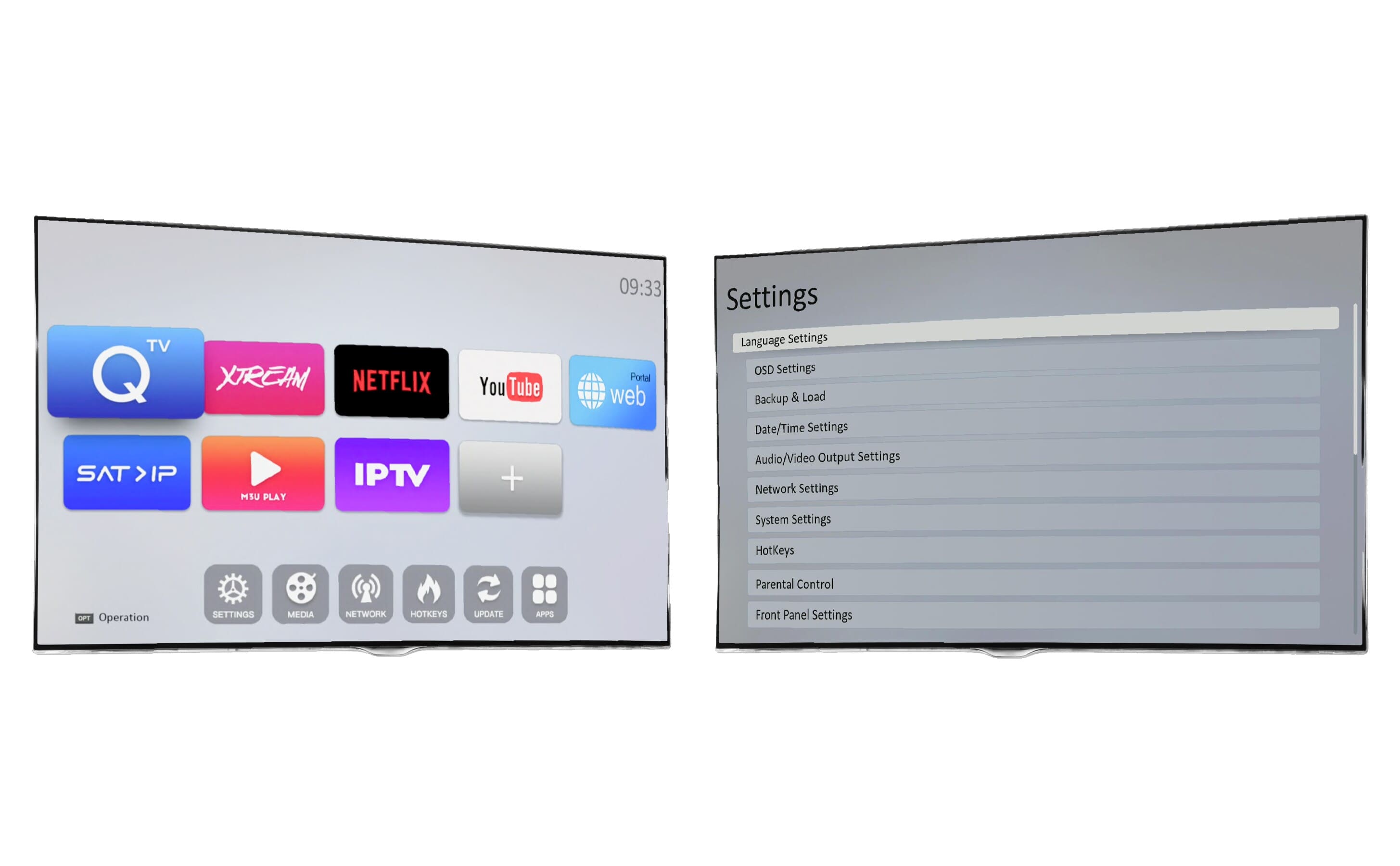 Qviart OG3 4K Streaming box WiFi Linux 4K UHD QTV appQviart OG3 4K is the latest IPTV and streaming box in Qviart's popular series. It is designed for users who want total freedom fast access to their favorite services and a stable 4K streaming experience without being tied to any provider. With a powerful GOKE processor built-in dual band WiFi and a user-friendly Linux system you are ready for the TV experience of the future. The improved remote control with learning function gives you full control of both the box and your TV. The box supports all popular IPTV formats including Stalker QTV Xtream and M3U and provides access to EPG VOD recordings subtitles and more. You can also enjoy apps like Netflix YouTube and Amazon Prime directly on the device. New box from Qviart- In stock now!QVIART LUNIX