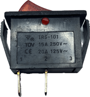 vippekontakt ON/OFF 250V/15A, 2-polet, rektangulærN.A.Vippeomskiftere 11x30 Sort / Rød CE- og TÜV-godkendt 2-polet vippekontakt 250V/15A med rød baggrundsbelysning. Rektangulær snap-in montering. Ideel til apparater, kontrolpaneler, ventilationsanlæg, elbokse og industrielle styringer, hvor visuel status, høj strømkapacitet og sikkerhedscertificeringer er påkrævet.