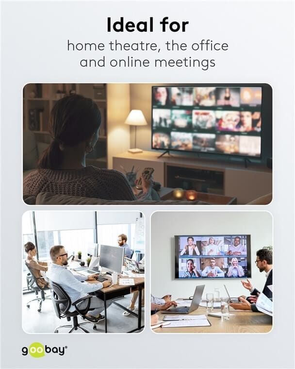 5-Port Gigabit Network Switch 10/100/1000 Mbps, 5x RJ45Expand your wired network quickly and easily with this compact 5-port Gigabit network switch. It is perfect for home, office or gaming setups where multiple devices need a stable wired internet connection. With up to 5 network ports for PCs, smart TVs, game consoles, printers or NAS devices, you get a reliable connection without lag.The switch supports Gigabit speeds up to 1000 Mbps and automatically distributes bandwidth to connected devices. True plug and play means you simply connect the cables and it is ready to use with no software or configuration required. The fanless, silent design makes it ideal for living rooms and offices, while energy-saving Green Ethernet technology can reduce power consumption by up to about 75 percent, saving both energy and money.goobay