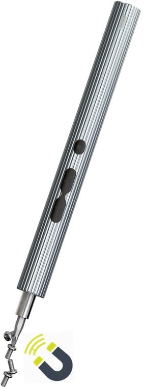 58-in-1 electric precision screwdriver set, 50 bits, USB-C, LEDPremium 58-in-1 electric precision screwdriver set for small screws and delicate work. Includes 50 S2 bits, 3 front LEDs for better visibility, left/right rotation and 3 torque steps (0.25-0.35 Nm) for controlled screwdriving.USB-C rechargeable and well suited for electronics and precision tasks such as smartphones, laptops, PCs, drones, glasses and watches.Upgrade your precision work with a complete kit where bits and accessories are organized and ready to use.goobay