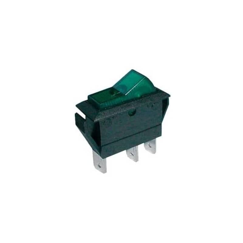 Output Rocker Switch 11x30 Rocker Switch 12V 20A ON/OFF 3-Terminal Green Indicator