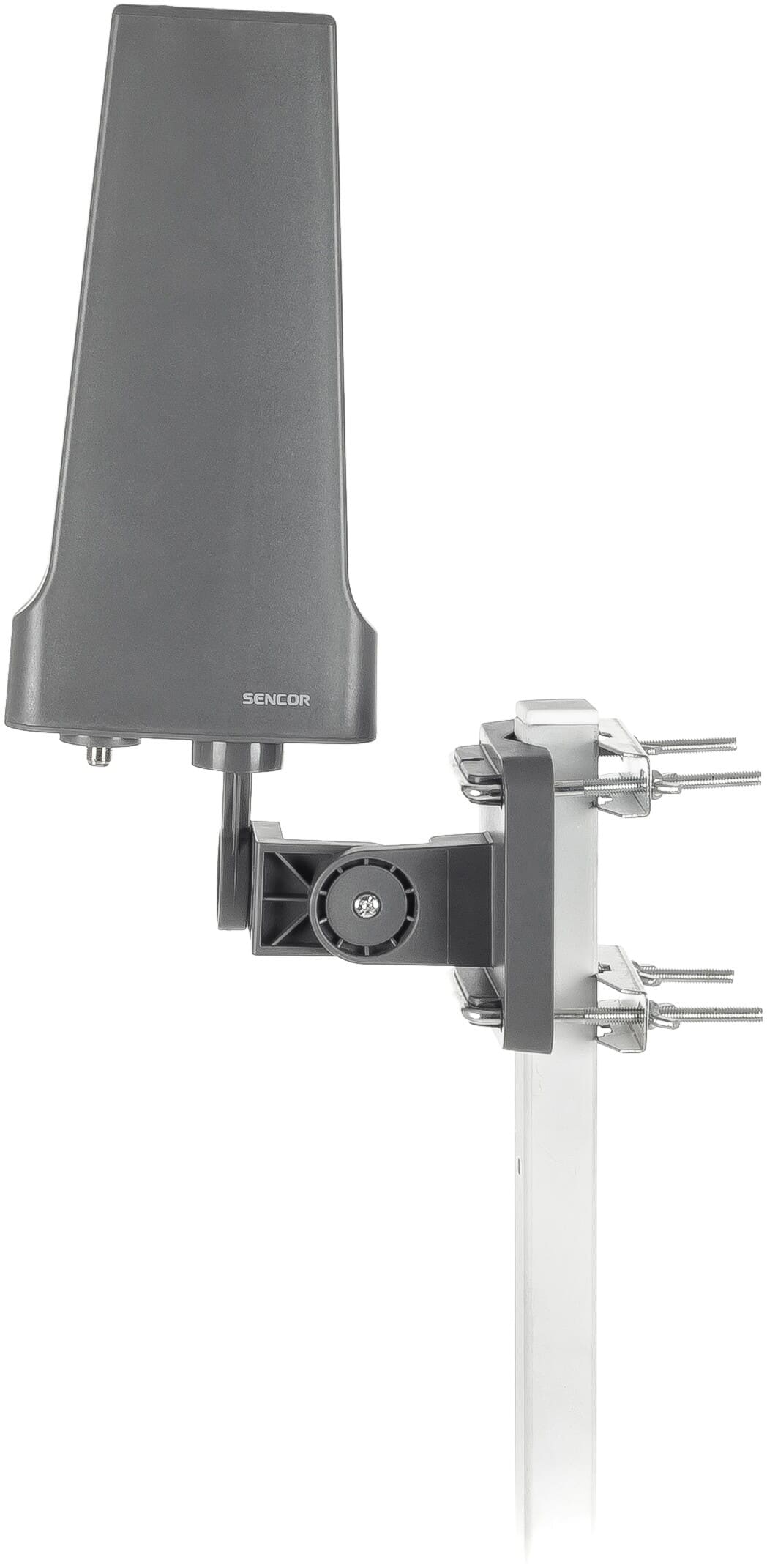 TV Antenna with amplifier and LTE filter, DVB-T/DVB-T2 - OUTLETThis unit is sold at a discount due to minor cosmetic damage to the outer packaging from handling or transport. The antenna itself is unused, fully functional, and supplied complete with accessories. You receive the same performance and warranty – just at a lower price.Outdoor digital TV antenna with built-in amplifier and LTE filter. Good UV resistant waterproof enclosure. Can be used to receive both horizontal and vertical signals. 20 dB lownoise amplifier. HDTV Ready. Can be used to receive all DVB-T2 signals. Complete package with everything for assembly - quickly assembly.SENCOR