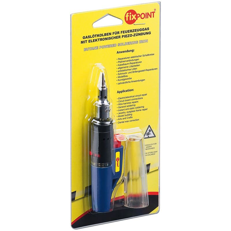 Butane gas powered soldering iron