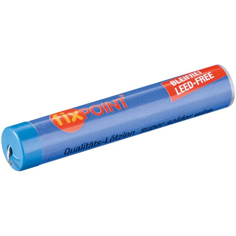 Loddetin Fixpoint 1.0 mm 12.5 gram Blyfri. Halogenfrit med lav røgudvikling. 3,5% sølv Loddetin Fixpoint 1.0 mm 12.5 gram Blyfri. Halogenfrit med lav røgudvikling. 3,5% sølv