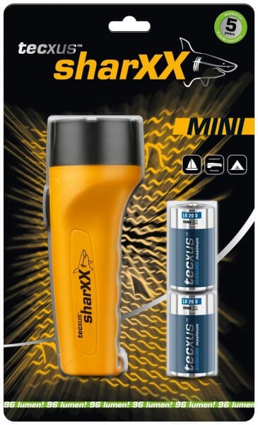 Sharxx mini, vandtæt LED lommelygte, synkefri. Til maritimt brug.