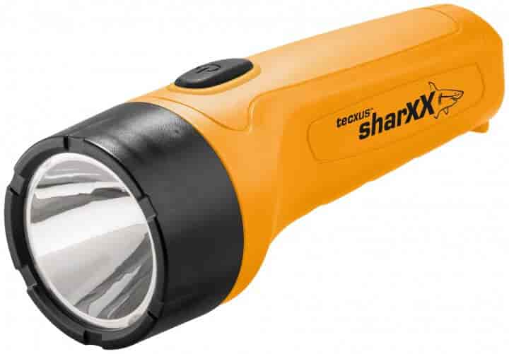 Sharxx mini, vandtæt LED lommelygte, synkefri. Til maritimt brug.
