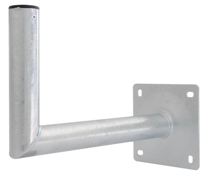 Vægbeslag - vinkelbeslag 60 mm. Vægbeslag Ø60 x 450 mm. Kraftigt Ø60 mm. murbeslag fremstillet af stål. Beslaget er varmgalvanis