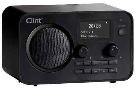 Clint L1 DAB+ og FM radio med bluetooth streaming, sort