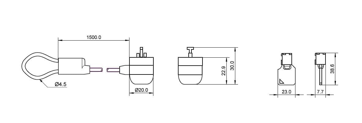 Wirelås til bærbar PC, tyverisikring med nøglelås.
