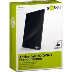 DVB-T2 / DVB-T indendørs antenne, LTE/4G filter og forstærker - pakning