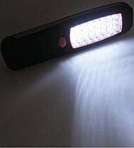 Worklight with magnetic clamp and hanger.