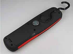 Worklight with magnetic clamp and hanger.