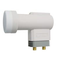 Twin LNB 0,1 dB - parabolhoved med to udgange - kan forsyne to digitalmodtagere eller én twin SAT box med SAT signal
