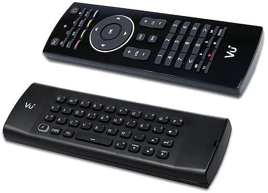 VU+ fjernbetjening, QWERTY layout. Passer til VU+ Ultimo, VU+ Solo2, VU+ DUO2