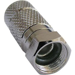 Twist-On F-connector 7,0 mm. Water repellent, copper, Big nut.