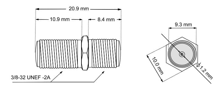 F-connector male-maleF-connector. F-male - F-male. goobay