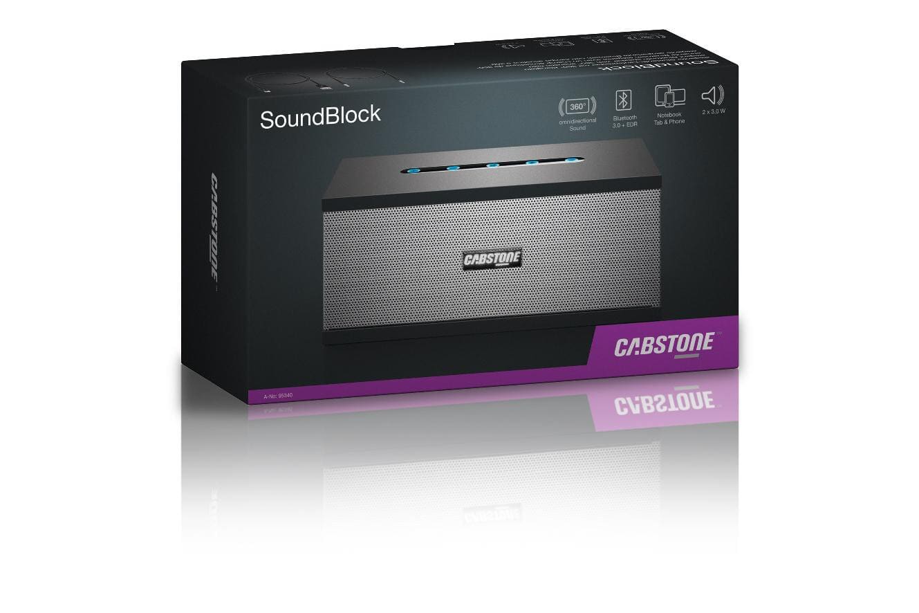 SoundBlock Bluetooth speaker with 360° acoustic field