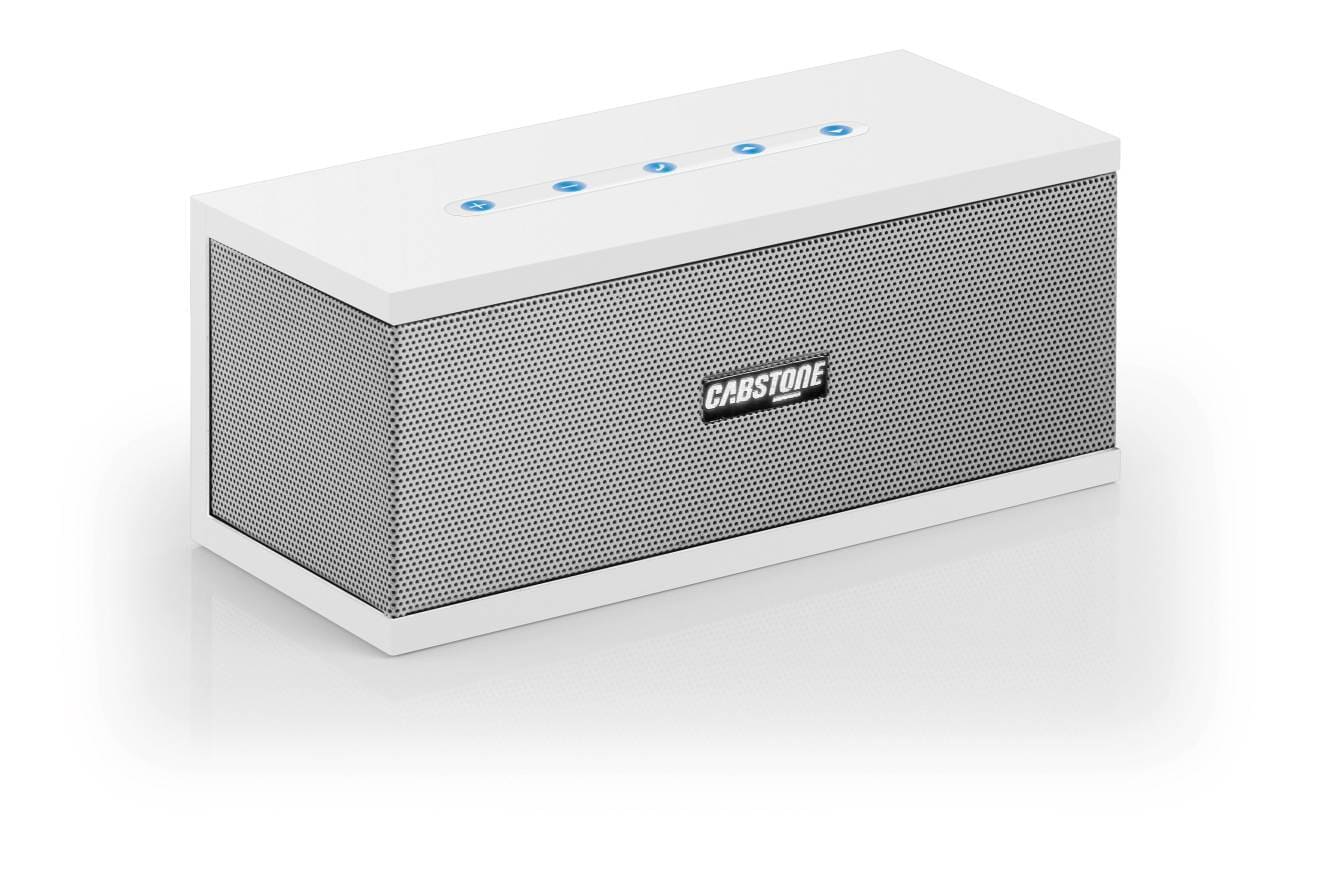 SoundBlock - elegant Bluetooth højttaler 360° lydfelt, hvid