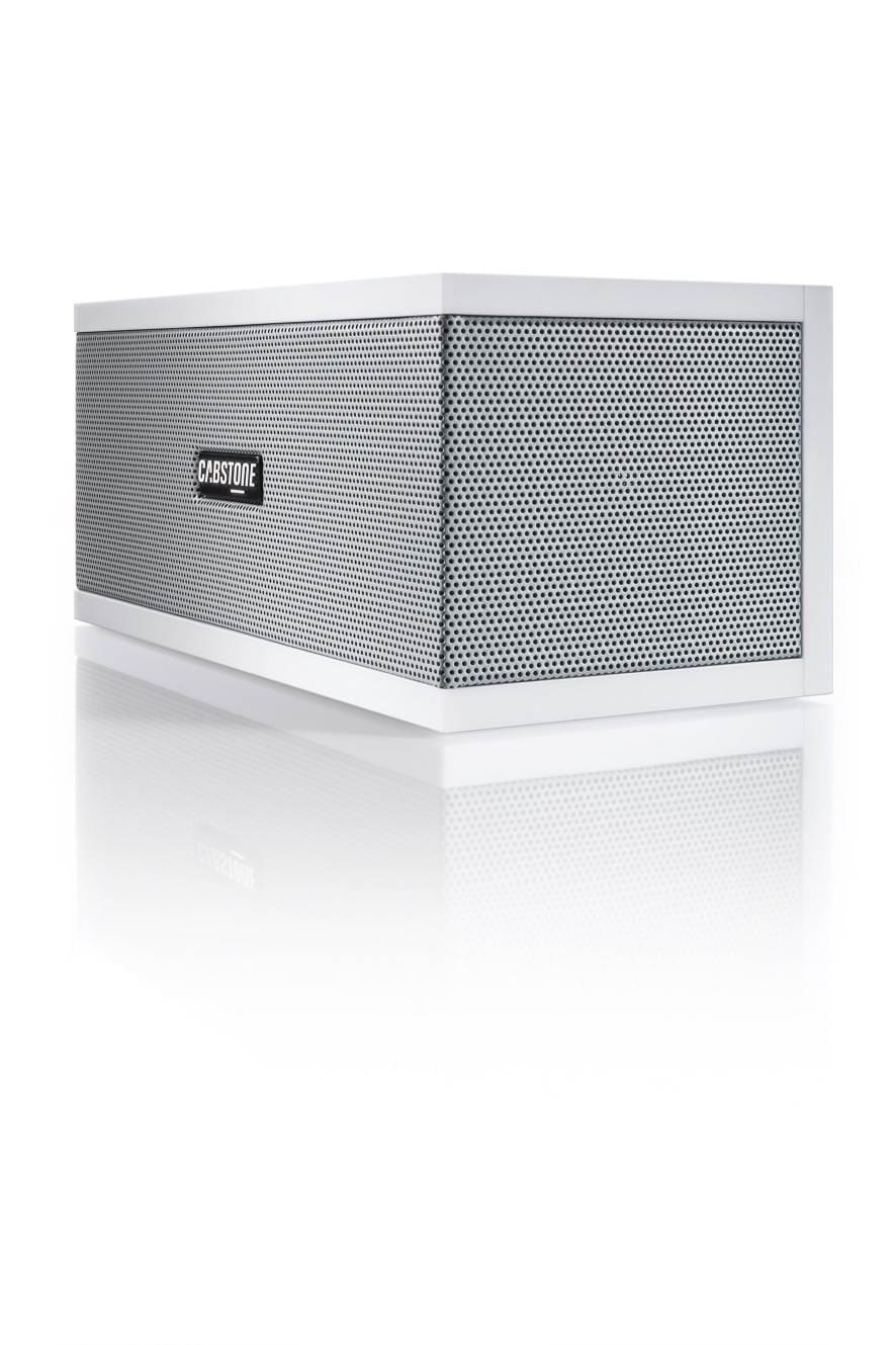 SoundBlock - elegant Bluetooth højttaler 360° lydfelt, hvid