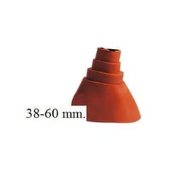 Roof seal 38 - 60 mm. red.