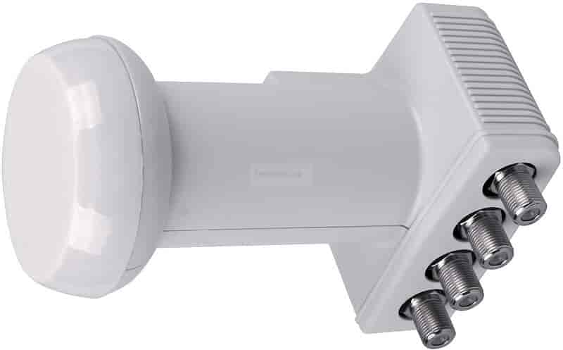Maximum XO-14 Quad LNB - Fordel signal fra parabol til flere rum. Maximum XO-14 QUAD LNB kan forsyne 4 digitalmodtagere.