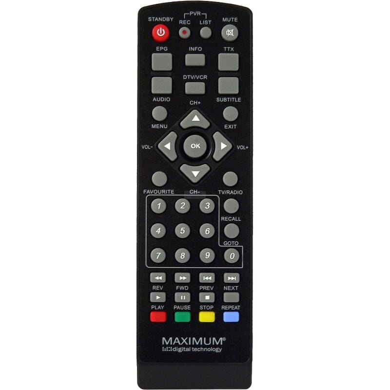 RCU Remote control Maximum XO25 S2000 600