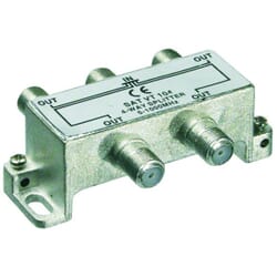 4 Way splitter for Terristrial TV, CATV and radio signals.,5-1000 MHz.