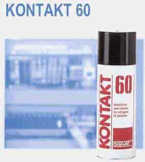 KONTAKT 60 - den legendariske kontaktrens der bare virker.Opløser korrosion på alle elektriske kontakter.