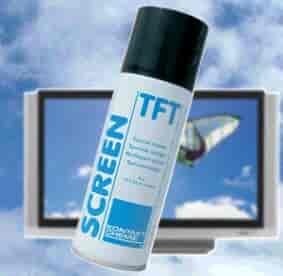 TFT Skærmrens - effektiv skumrens af fladskærme, smartphones og andre glasflader. Efterlader overfladen ren og blank.